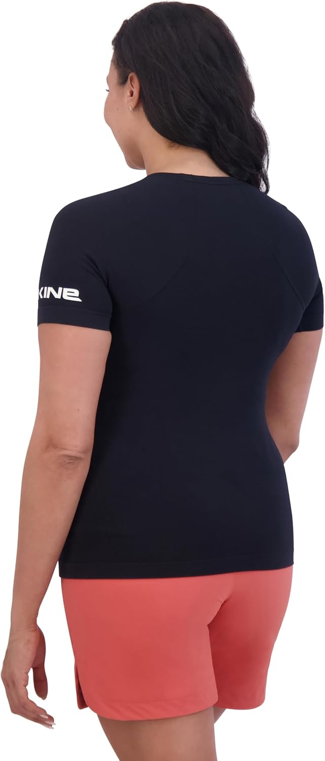 image:imageDakine Womens Seamless Knit TShirt Short Sleeve Performance Top with Stretch ComfortBlack