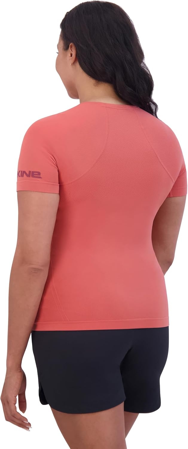 image:imageDakine Womens Seamless Knit TShirt Short Sleeve Performance Top with Stretch ComfortMineral Red