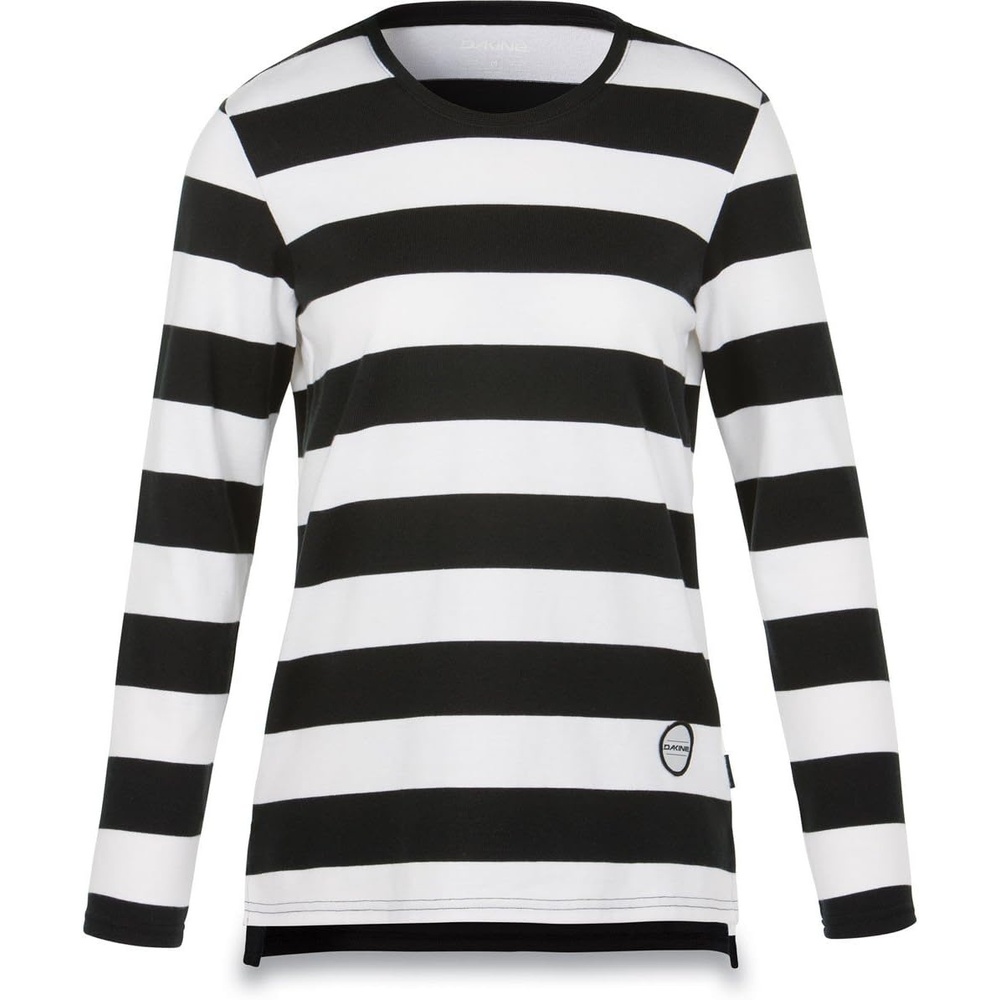 image:imageDakine Womens Marion Striped Jersey Shirt BlackWhiteBlackWhite