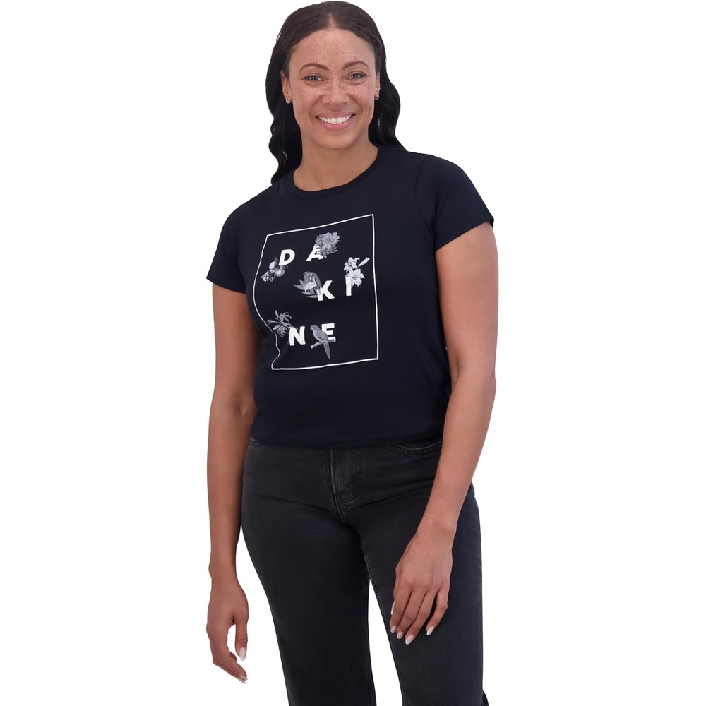 image:imageDakine Womens Relaxed Fit Tee Shirt Soft Cotton Short Sleeve Knit TShirt Casual TopBlack