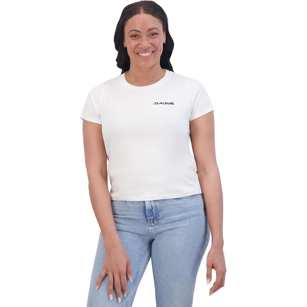 image:imageDakine Womens Relaxed Fit Tee Shirt Soft Cotton Short Sleeve Knit TShirt Casual TopWhite
