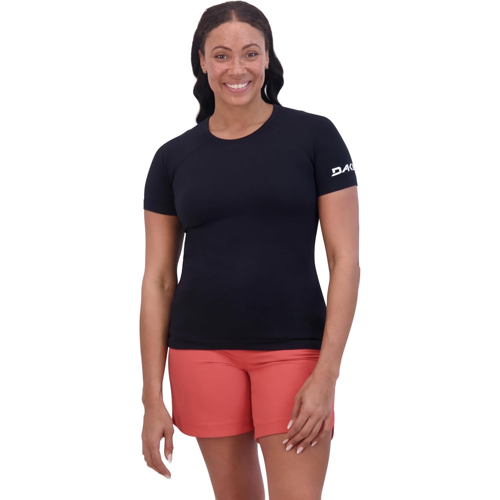 image:imageDakine Womens Seamless Knit TShirt Short Sleeve Performance Top with Stretch ComfortBlack