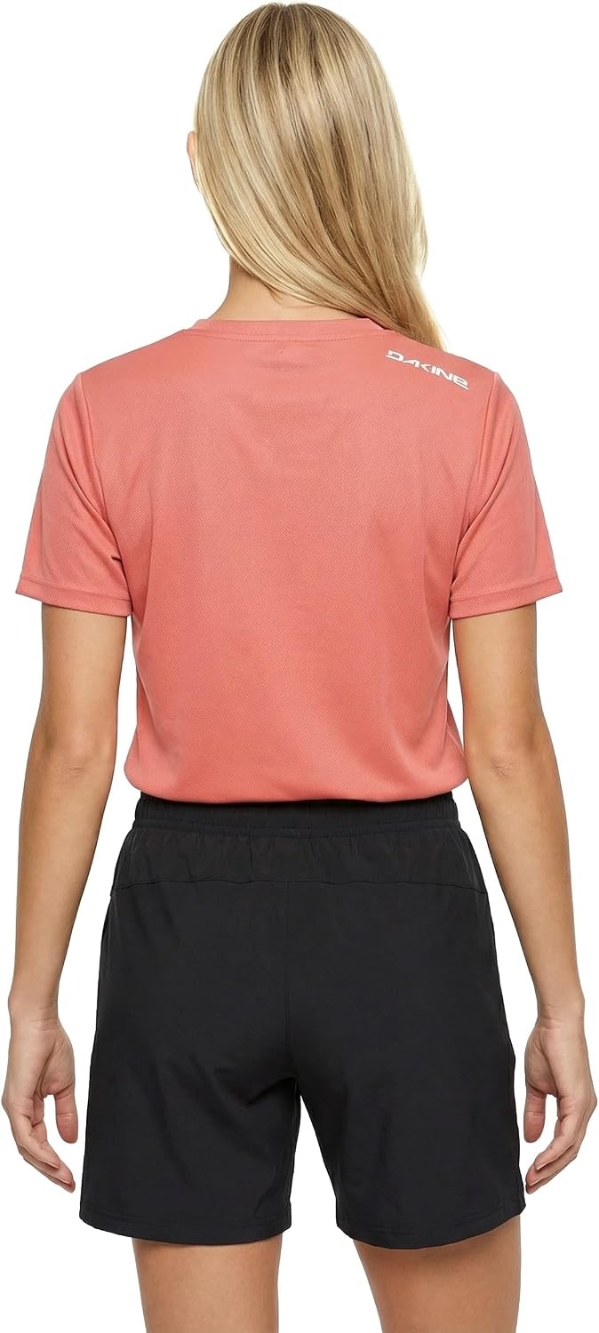 image:imageDakine Womens Syncline Short Sleeve Jersey Top Lightweight 4Way Stretch Bike TeeMineral Red