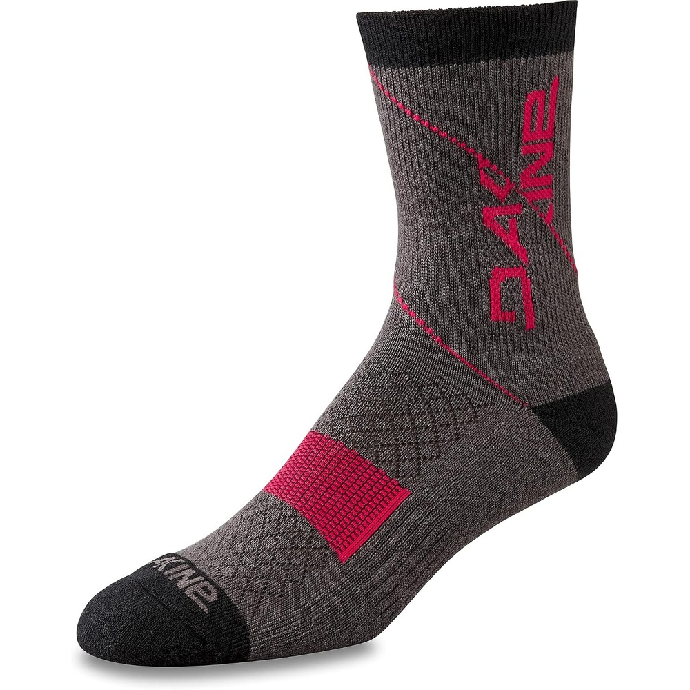 image:imageDakine Berm Crew Sock GreyRed SmallMedium