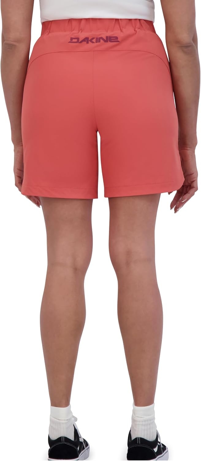 image:imageDakine Womens 7 Tulip Short 4Way Stretch Lightweight Active Lifestyle Short with PocketsMineral Red