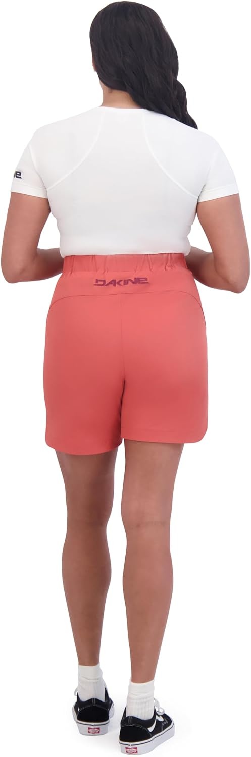 image:imageDakine Womens 7 Tulip Short 4Way Stretch Lightweight Active Lifestyle Short with PocketsMineral Red