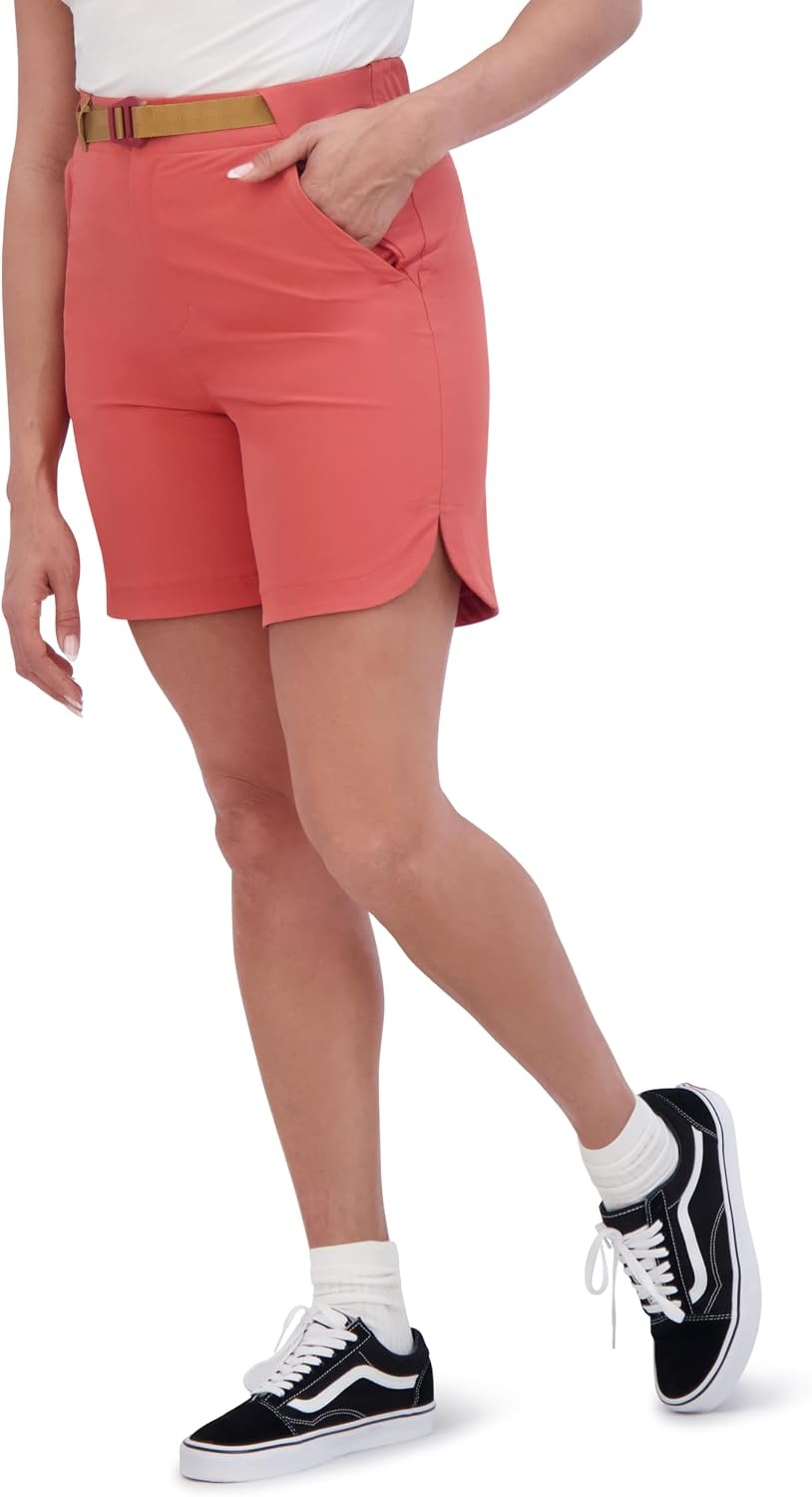 image:imageDakine Womens 7 Tulip Short 4Way Stretch Lightweight Active Lifestyle Short with PocketsMineral Red