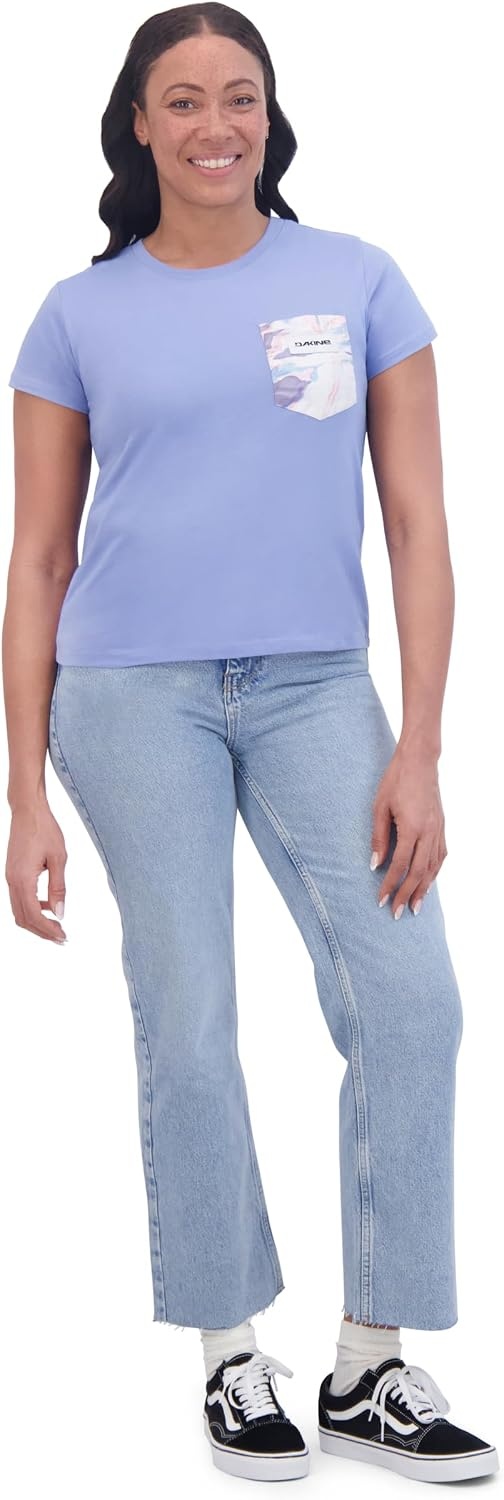 image:imageDakine Womens Relaxed Fit Pocket Tee Soft Cotton Short Sleeve Knit TShirt Casual Essential TopHydrangea