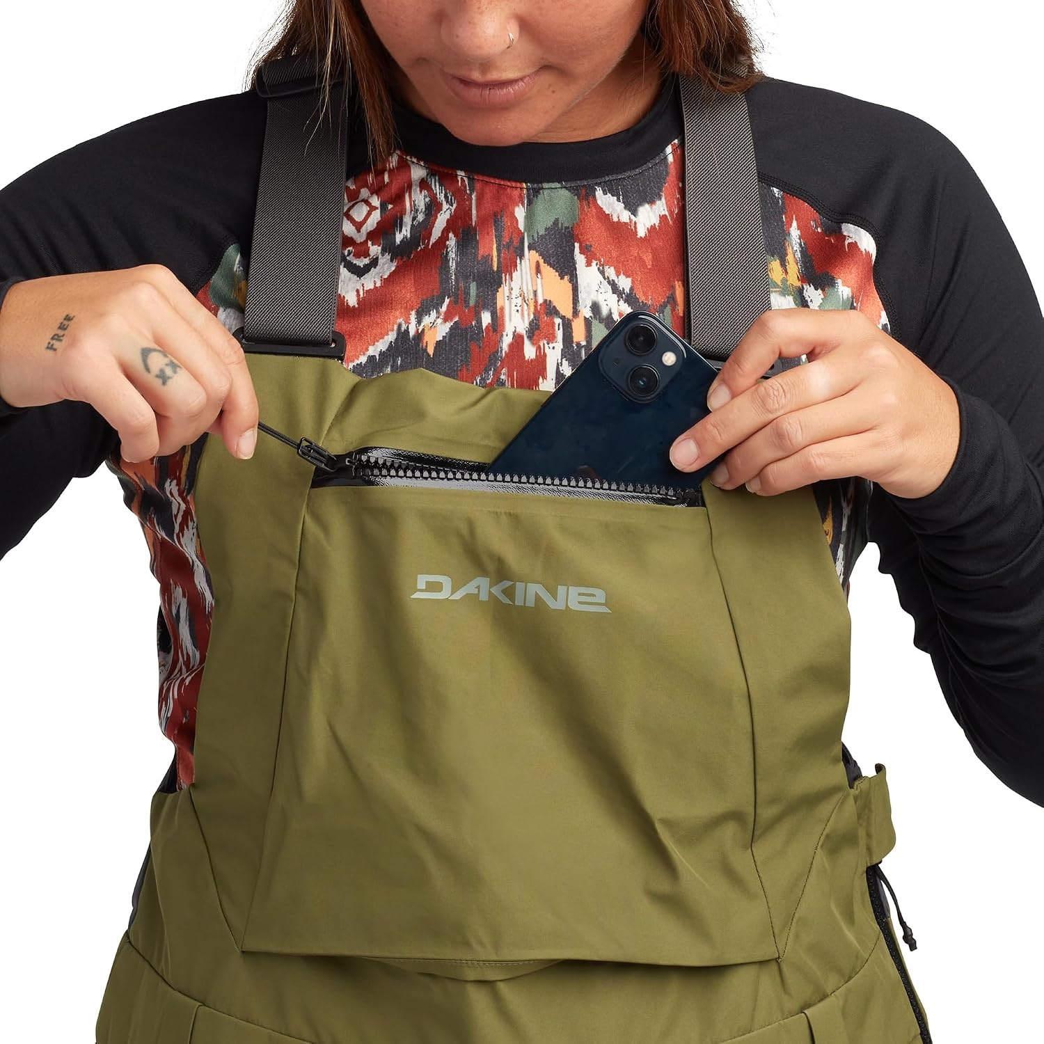image:imageDakine Womens Stoker Goretex 3l Snow Bib Overalls Recco Bluesign PfasfreeJuniper