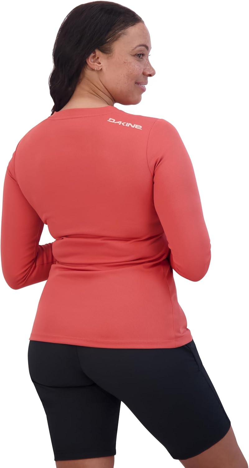 image:imageDakine Womens Syncline Long Sleeve Jersey Top Lightweight 4Way Stretch Bike TeeMineral Red