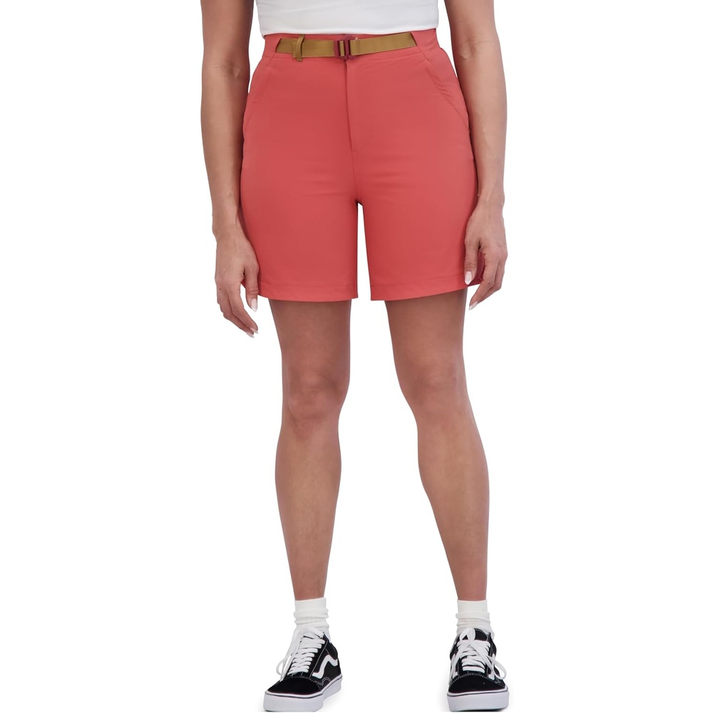 image:imageDakine Womens 7 Tulip Short 4Way Stretch Lightweight Active Lifestyle Short with PocketsMineral Red