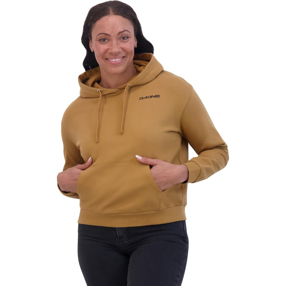 image:imageDakine Womens Cropped Pullover Hoodie fleece Sweatshirt Soft Knit ComfortBrown