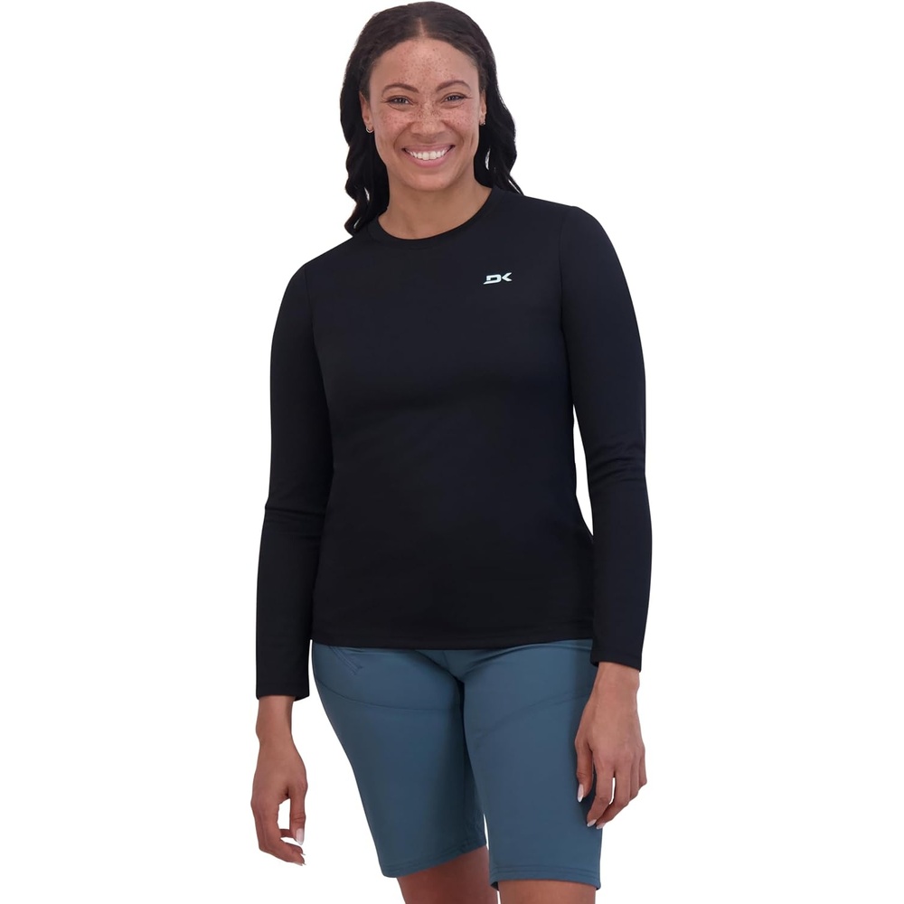 image:imageDakine Womens Syncline Long Sleeve Jersey Top Lightweight 4Way Stretch Bike TeeBlack